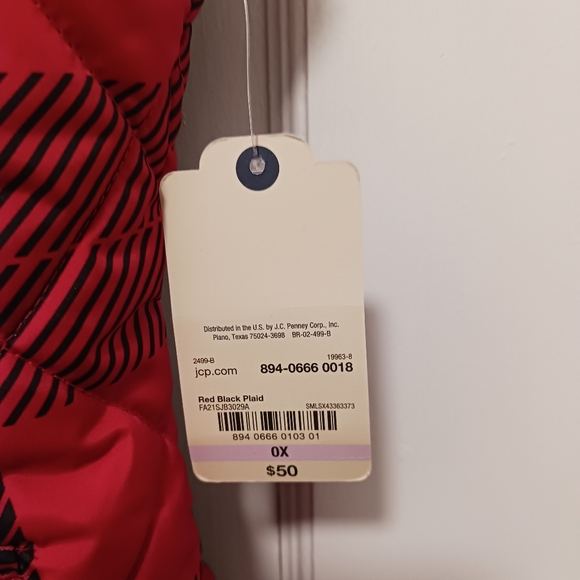 St. John's Bay Puffer Vest SZ 0X NWT - Picture 9 of 9